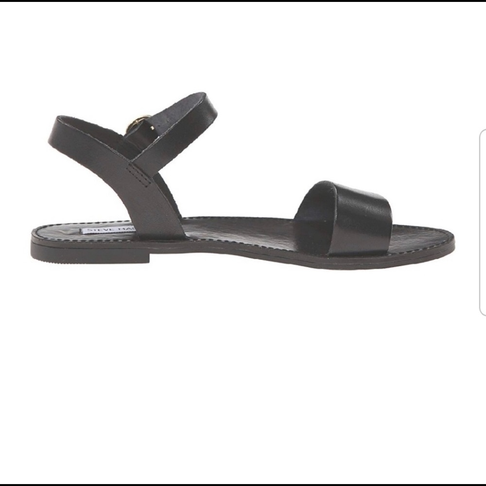 Steve Madden donndi flat leather sandals size 9